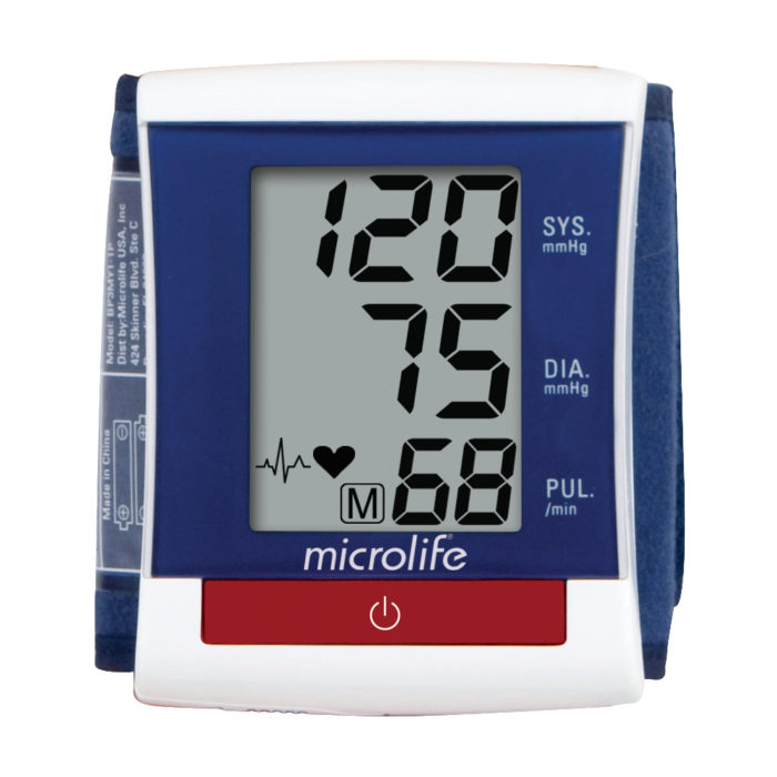 Product image of the Microlife Wrist Blood Pressure Monitor on white background